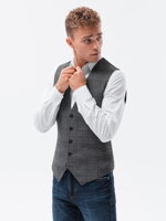 Men's vest V56 - dark grey