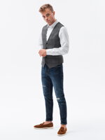 Men's vest V56 - dark grey