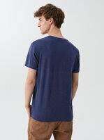 Men's printed T-shirt NY CITY 01 S1830 - navy