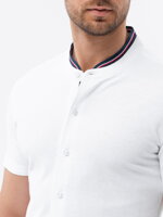 Men's shirt with short sleeves K543 - white