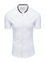 Men's shirt with short sleeves K543 - white