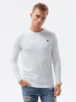 Men's plain longsleeve L135 - white