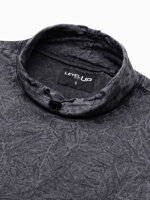 Men's sweatshirt with a stand-up collar B1354 - black