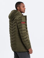 Men's mid-season quilted jacket C368 - navy