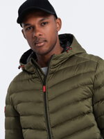 Men's mid-season quilted jacket C368 - navy
