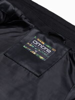 Men's winter quilted jacket - black C550