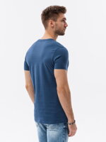 Men's plain t-shirt S1369 - dark blue