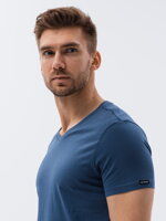 Men's plain t-shirt S1369 - dark blue