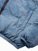 Men's winter jacket C529 - blue