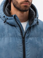 Men's winter jacket C529 - blue