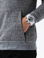 Men's hoodie - grey melange B1484