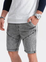 Men's denim shorts - grey W361