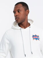 Men's hooded sweatshirt - V3 ecru B1357