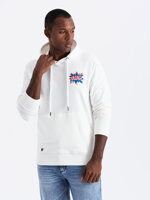 Men's hooded sweatshirt - V3 ecru B1357