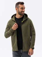 Men's zip-up sweatshirt - V4 khaki B1423