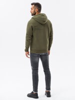 Men's zip-up sweatshirt - V4 khaki B1423