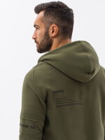 Men's zip-up sweatshirt - V4 khaki B1423