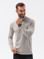 Men's sweater E179 - light grey