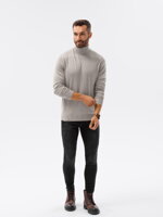 Men's sweater E179 - light grey
