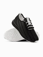 Men's mesh sneakers shoes - black V8 OM-FOKS-0117