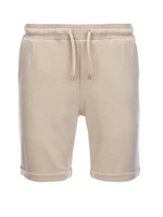 Men's knit shorts with elastic waistband - sand V3 OM-SRCS-0107