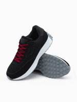 Men's shoes sneakers in combined materials - black V3 OM-FOSL-0110