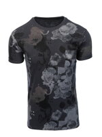 Men's printed t-shirt S1377 - dark grey