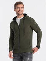 Men's zip-up sweatshirt B1157 - olive