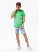 Men's plain t-shirt S1388 - green