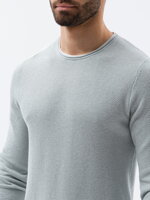 Men's sweater E121 - light grey/melange