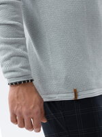 Men's sweater E121 - light grey/melange
