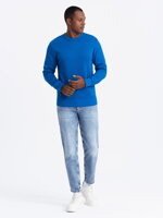 Men's plain sweatshirt B978 - blue
