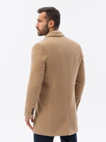 Men's coat C432 - camel