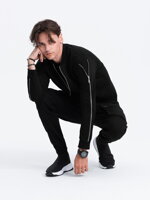 Men's hooded sweatshirt Nantes B1367- black