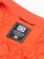 Men's mid-season quilted jacket C538- brick