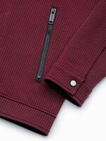 Men's zip-up sweatshirt C453 - dark red
