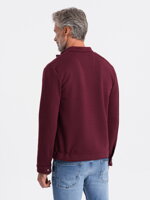 Men's zip-up sweatshirt C453 - dark red