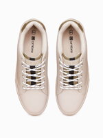 Men's high-top trainers T384 - beige