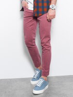 Men's pants chinos P1059 - dark red