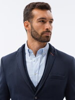 Men's elegant blazer jacket  M80 - navy