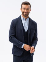 Men's elegant blazer jacket  M80 - navy
