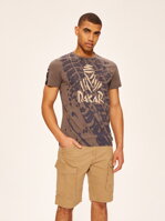 Men's printed T-shirt DKR V 0622 S1831 - grey