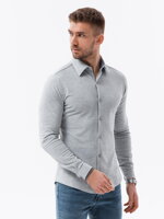 Men's shirt with long sleeves K540 - grey