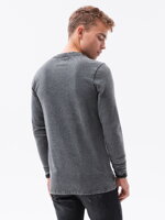 Men's plain longsleeve L138 - black