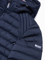 Men's winter quilted jacket - V1 dark blue C606