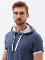 Pánske tričko Ombre S1376 - modrá melanž