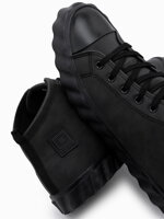 Men's ankle shoes T374- black