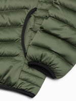 Men's mid-season quilted jacket C368 - green