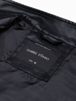 Men's leather jacket - black C604