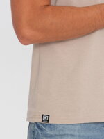 Men's plain t-shirt S1369 - warm grey